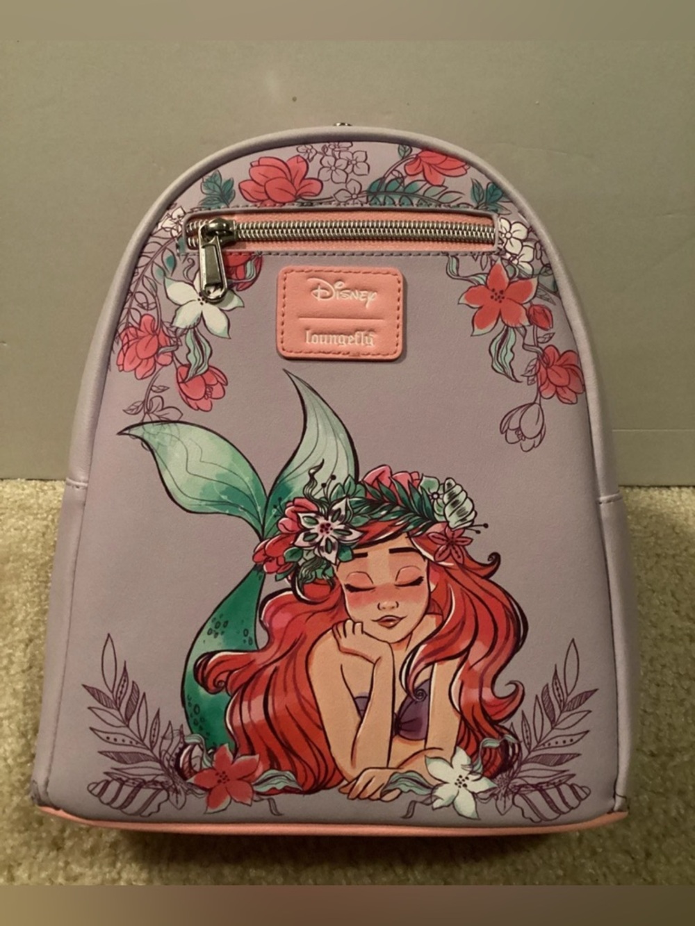 Loungefly Disney The Little Mermaid Floral Dream Mini Backpack nwt